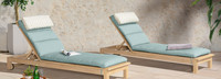 Kooper™ Set of 2 Sunbrella® Outdoor Chaise Lounges - Spa Blue
