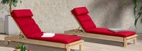 Kooper™ Set of 2 Sunbrella® Outdoor Chaise Lounges - Spa Blue