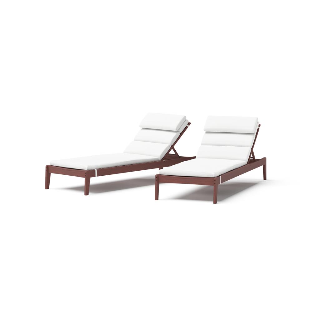 Vaughn™ Set of 2 Outdoor Chaise Lounge Chairs - Bliss Linen