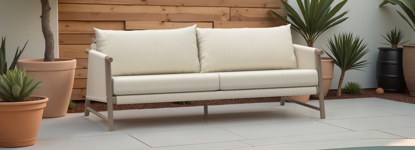 RST Brands Diamondback Acacia Wood Sofa - Thumbnail 2