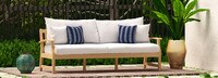 Kooper™ 76in Sunbrella® Outdoor Sofa - Spa Blue