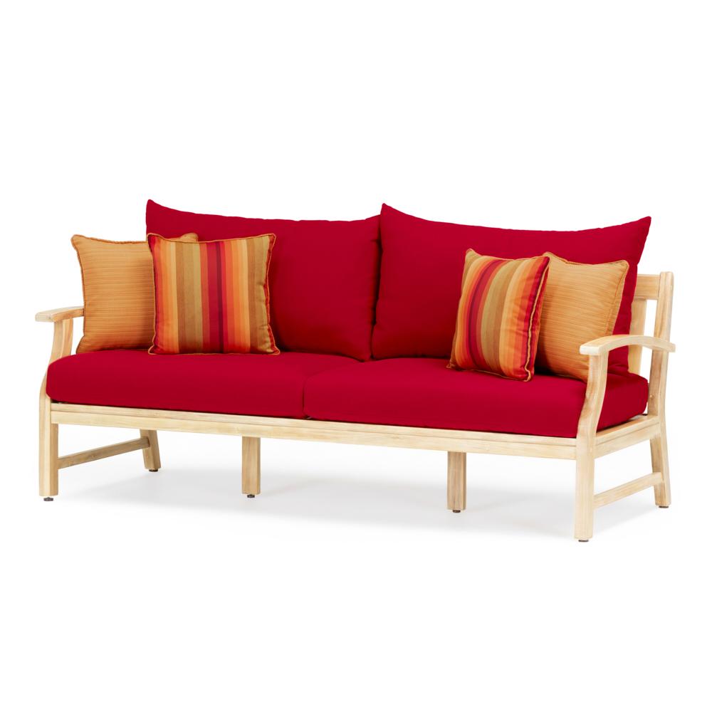 Kooper 76in Sofa - Sunset Red