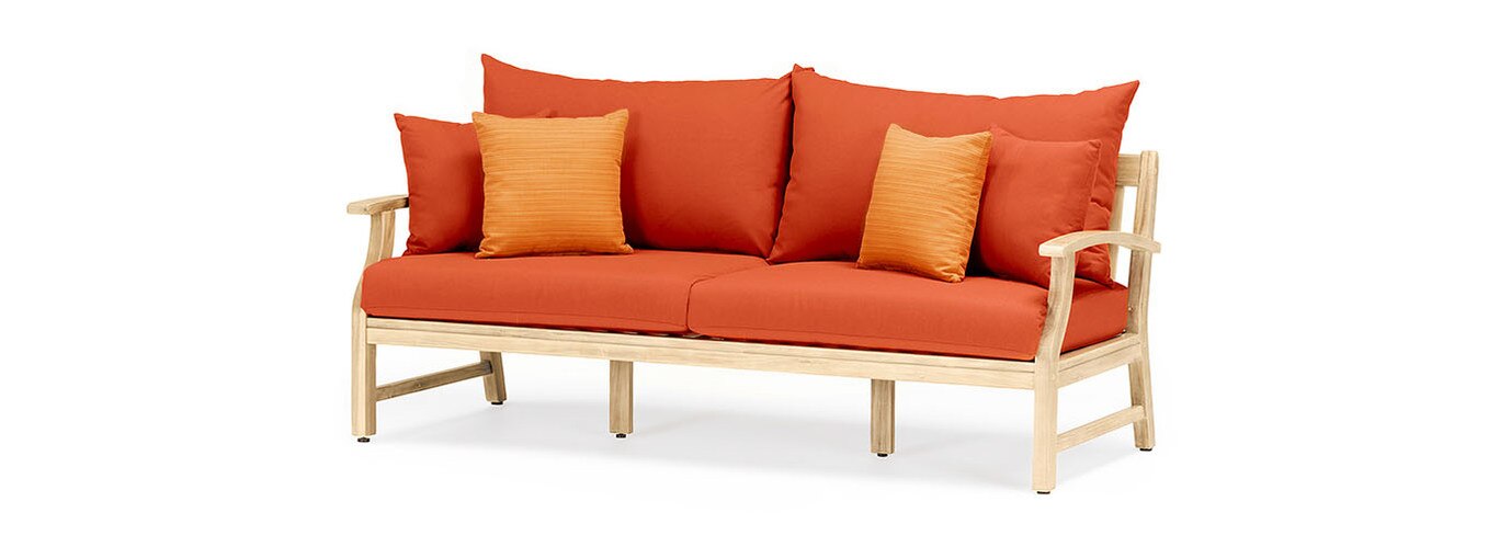 Kooper™ 76in Sofa - Tikka Orange