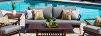Vaughn™ 76in Outdoor Sofa - Spa Blue