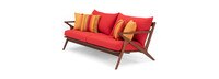 Vaughn™ 76in Outdoor Sofa - Sunset Red