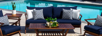 Vaughn™ 76in Sunbrella® Outdoor Sofa - Tikka Orange