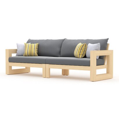 Benson™ 96in Sunbrella® Outdoor Sofa - Charcoal Gray