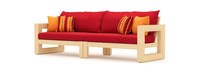 Benson™ 96in Sofa - Sunset Red