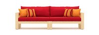 Benson™ 96in Sofa - Sunset Red