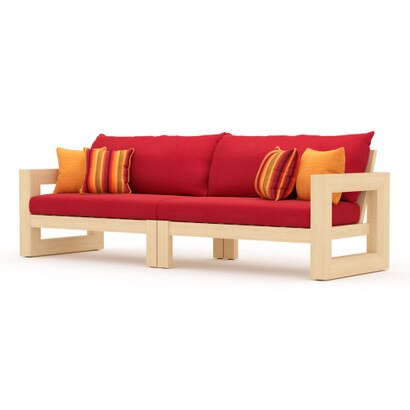 Benson™ 96in Sofa - Sunset Red