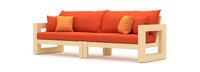 Benson™ 96in Sofa - Tikka Orange