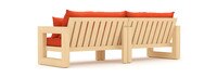 Benson™ 96in Sofa - Tikka Orange