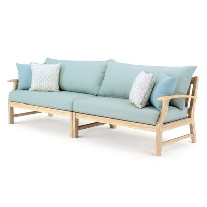 Kooper™ 96in Sunbrella® Outdoor Sofa - Spa Blue