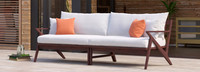 Vaughn™ 96in Sunbrella® Outdoor Sofa - Sunset Red