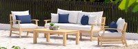 Kooper™ 4 Piece Outdoor Sofa & Club Chair Set - Bliss Ink