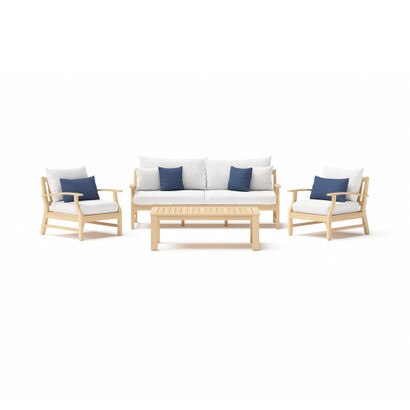 Kooper™ 4 Piece Outdoor Sofa & Club Chair Set - Bliss Ink