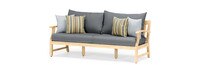 Kooper™ 4 Piece Sunbrella® Outdoor Sofa & Club Chair Set - Charcoal Gray