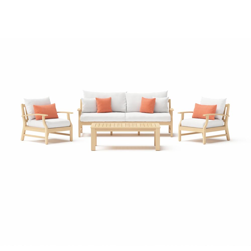 Kooper™ 4 Piece Outdoor Sofa & Club Chair Set - Cast Coral