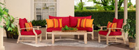 Kooper™ 4 Piece Sunbrella® Outdoor Sofa & Club Chair Set - Navy Blue
