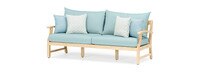 Kooper™ 4 Piece Sunbrella® Outdoor Sofa & Club Chair Set - Spa Blue
