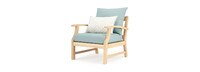 Kooper™ 4 Piece Sunbrella® Outdoor Sofa & Club Chair Set - Spa Blue