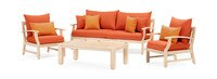 Kooper™ 4 Piece Outdoor Sofa & Club Chair Set - Tikka Orange