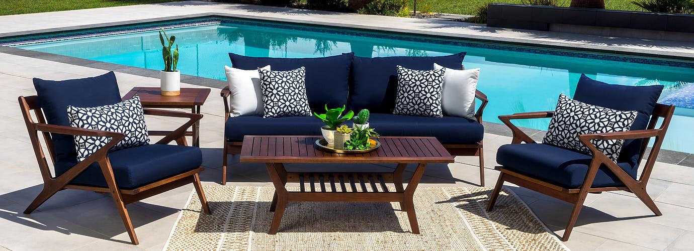 Vaughn 5 Piece Outdoor Seating Set - Thumbnail 2