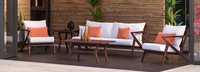 Vaughn™ 5 Piece Sunbrella® Outdoor Seating Set - Charcoal Gray