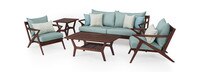 Vaughn™ 5 Piece Outdoor Seating Set - Spa Blue