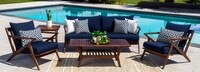 Vaughn™ 5 Piece Outdoor Seating Set - Spa Blue