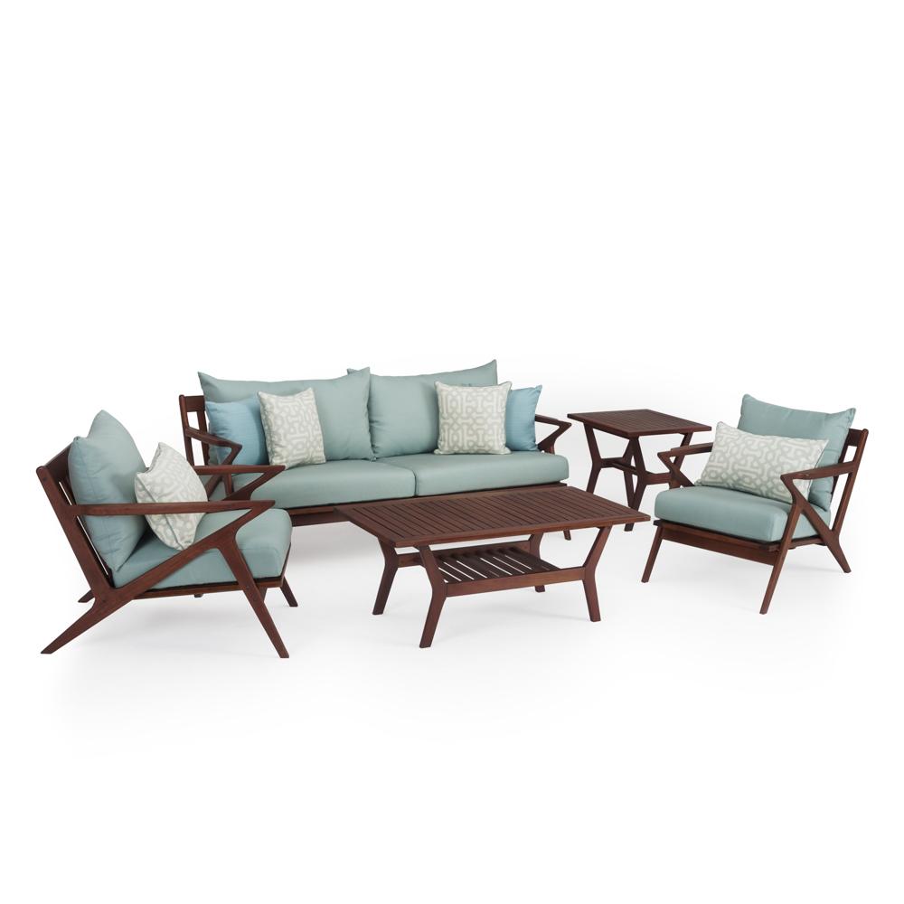 Vaughn™ 5 Piece Outdoor Seating Set - Spa Blue