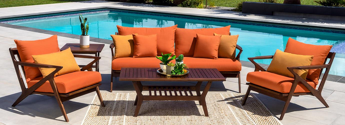 Vaughn 5 Piece Outdoor Seating Set - Thumbnail 4