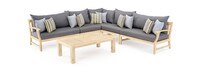 Kooper™ 6 Piece Sunbrella® Outdoor Sectional - Charcoal Gray