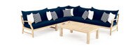 Kooper™ 6 Piece Sectional - Navy Blue