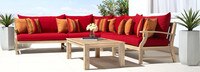 Kooper™ 6 Piece Sunbrella® Outdoor Sectional - Spa Blue