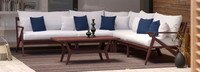 Vaughn™ 6 Piece Outdoor Sectional - Charcoal Gray