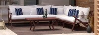 Vaughn™ 6 Piece Outdoor Sectional - Charcoal Gray