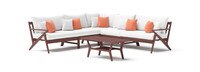 Vaughn™ 6 Piece Outdoor Sectional - Cast Coral