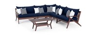 Vaughn™ 6 Piece Outdoor Sectional - Navy Blue