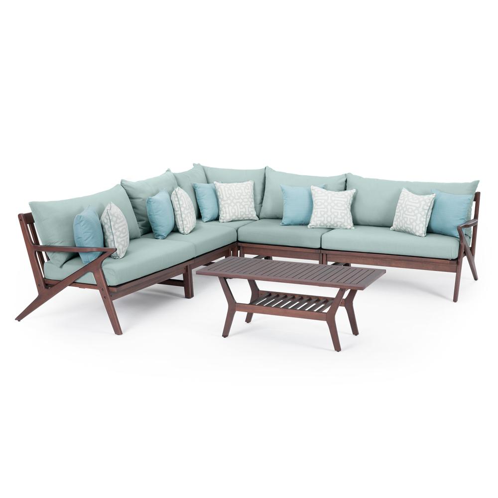 Vaughn™ 6 Piece Outdoor Sectional - Spa Blue