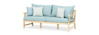 Kooper™ 7 Piece Sunbrella® Outdoor Sofa & Club Chair Set - Spa Blue
