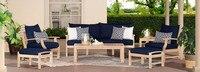 Kooper™ 7 Piece Sunbrella® Outdoor Sofa & Club Chair Set - Spa Blue