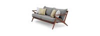 Vaughn™ 7 Piece Outdoor Sofa and Club Chair Set - Charcoal Gray