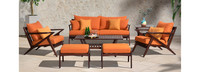 Vaughn™ 7 Piece Sunbrella® Outdoor Sofa & Club Chair Set - Charcoal Gray