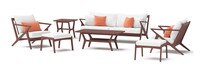 Vaughn™ 7 Piece Outdoor Sofa and Club Chair Set - Cast Coral