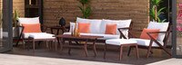 Vaughn™ 7 Piece Outdoor Sofa and Club Chair Set - Cast Coral