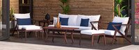 Vaughn™ 7 Piece Outdoor Sofa and Club Chair Set - Cast Coral