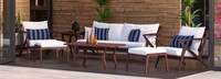 Vaughn™ 7 Piece Outdoor Sofa and Club Chair Set - Cast Coral