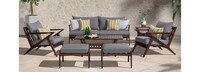 Vaughn™ 7 Piece Outdoor Sofa and Club Chair Set - Cast Coral