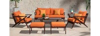 Vaughn™ 7 Piece Outdoor Sofa and Club Chair Set - Cast Coral
